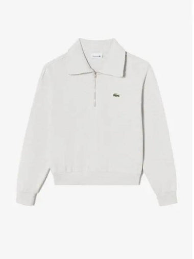 Women s half zip up t shirt SF276E 54NFJ Domestic product GQ2N24081389194 - LACOSTE - BALAAN 1