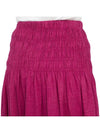 Tinoa Elastic Linen Long A-Line Skirt Purple - VANESSA BRUNO - BALAAN 11