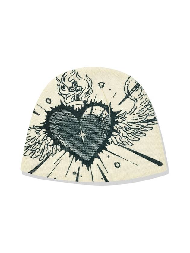 Winged Heart Beanie Unisex Graphic Beanie - PHOS333 - BALAAN 2