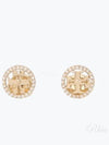 Miller Crystal Stud Earrings Gold - TORY BURCH - BALAAN 2