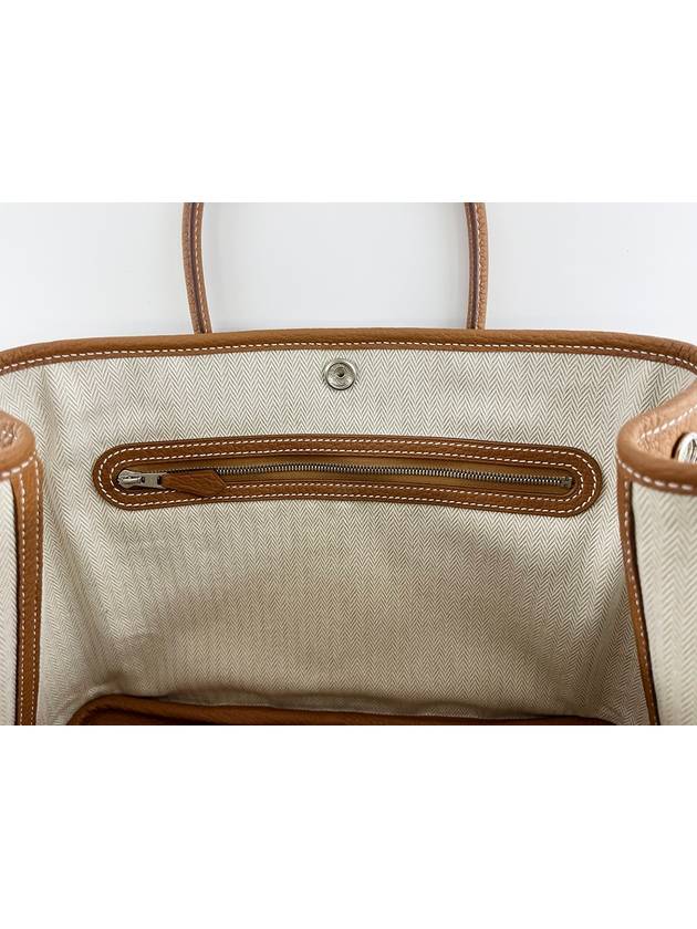 Garden Party 30 Bag Negonda Palladium Gold - HERMES - BALAAN 8