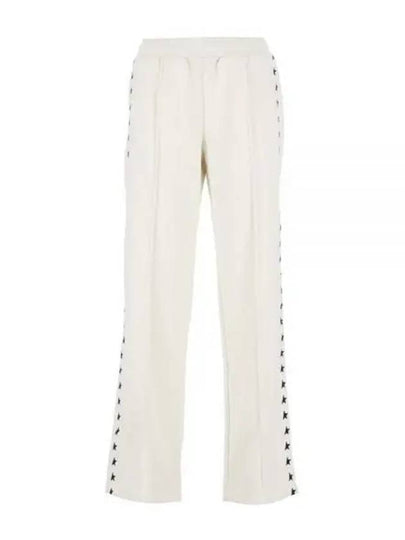 Side Star Logo Track Pants White - GOLDEN GOOSE - BALAAN 2