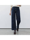 Brushed version melty back band wide denim pants - MONO AT.D - BALAAN 3