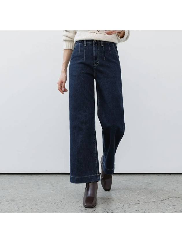 Brushed version melty back band wide denim pants - MONO AT.D - BALAAN 3