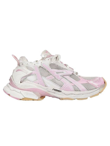 Runner low top sneakers white pink - BALENCIAGA - BALAAN 1