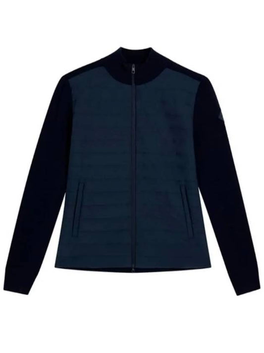 Wren Knit Hybrid Zip-Up Jacket Navy - J.LINDEBERG - BALAAN 2