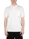 1020 Jersey Small Logo Pocket Short Sleeve Polo Shirt White - CP COMPANY - BALAAN 1