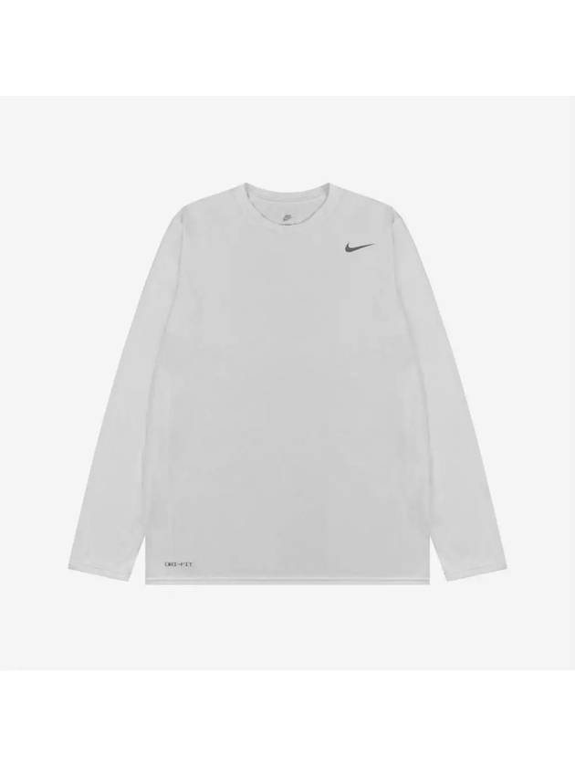 Men's Team Legend Dri Fit Long Sleeve T-Shirt White - NIKE - BALAAN 2