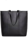 Cabas Buckle Smooth Calfskin Tote Bag Black - CELINE - BALAAN 3