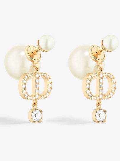 Tribales Pearl Earrings Gold - DIOR - BALAAN 2