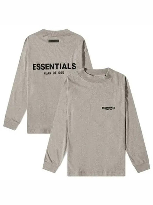 Essential Relaxed Long Sleeve T-Shirt Dark Oatmeal - FEAR OF GOD - BALAAN 2