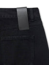 Destroyed Flare Denim Wide Pants Black - NOIRER FOR WOMEN - BALAAN 11