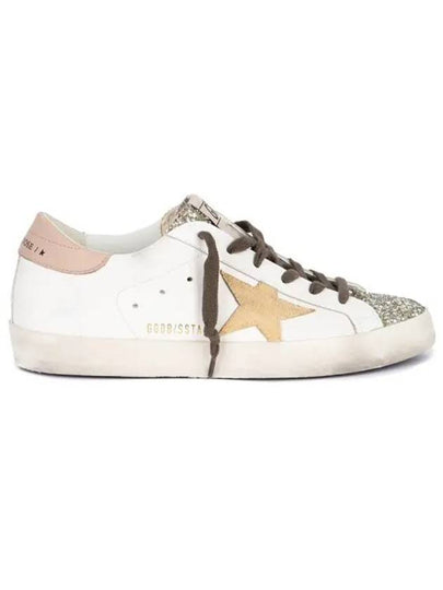 Platinum Glitter Toe Leather Low Top Sneakers White - GOLDEN GOOSE - BALAAN 2