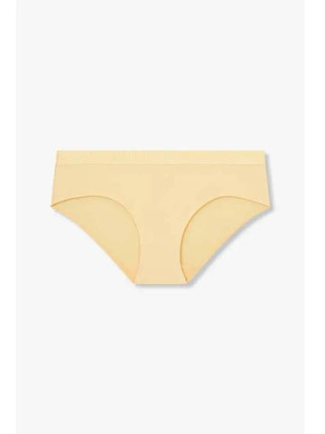 UNDERWEAR Women s Embroidered Logo Banding Briefs Yellowish Beige - EMPORIO ARMANI - BALAAN 1