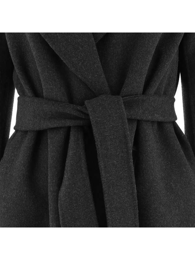 POLDO long wool coat dark gray melange 2390161033 008 - MAX MARA - BALAAN 4