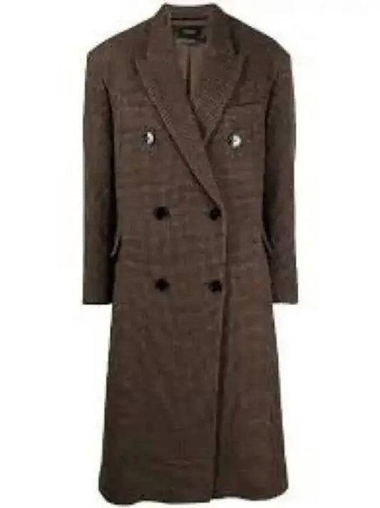 Virgin Wool Single Coat Brown - ISABEL MARANT - BALAAN 2