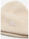 Small Face Logo Beanie Oatmeal Melange - ACNE STUDIOS - BALAAN 3