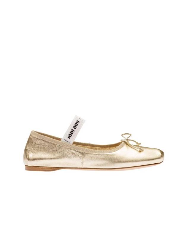 Mordore Nappa Leather Ballerinas Pyrite - MIU MIU - BALAAN 1