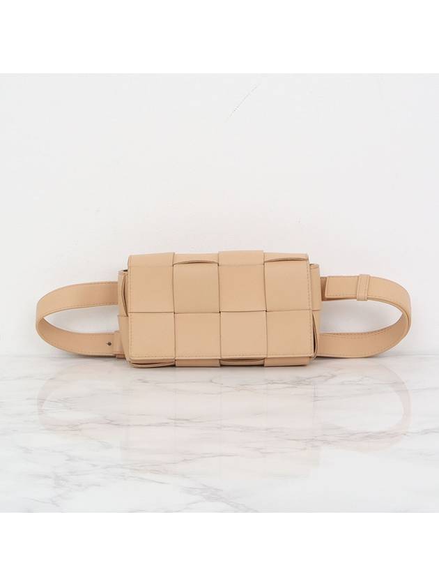 Cassette belt bag mini almond 668572 - BOTTEGA VENETA - BALAAN 1