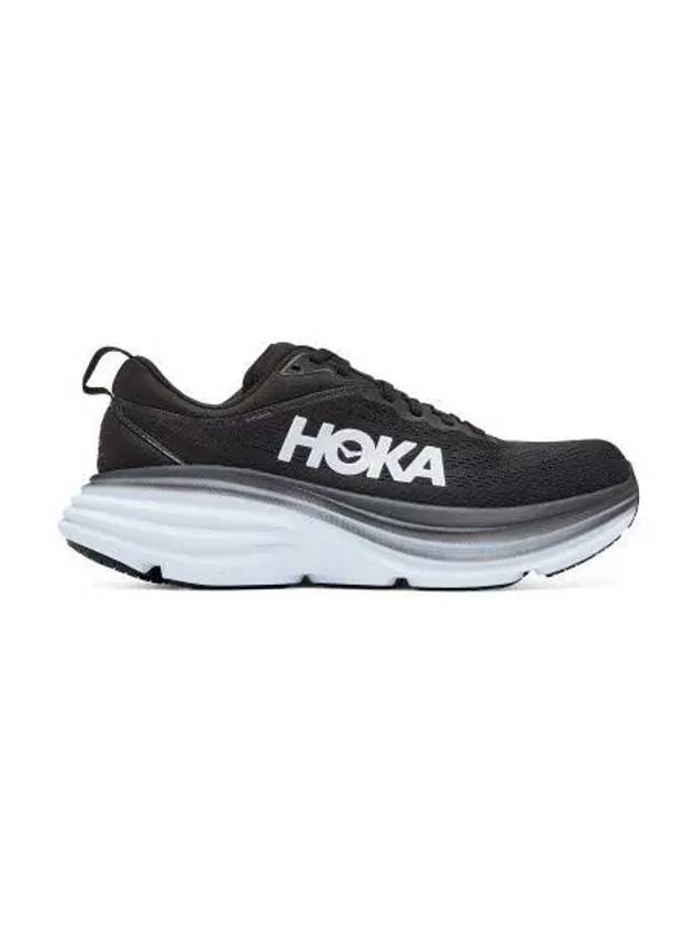 Women's Bondi 8 Wide Low Top Sneakers Black - HOKA ONE ONE - BALAAN 2