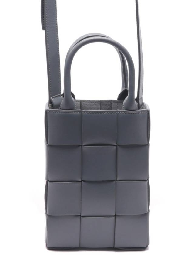 Intrecciato Cassette Mini Tote Bag Grey - BOTTEGA VENETA - BALAAN 3