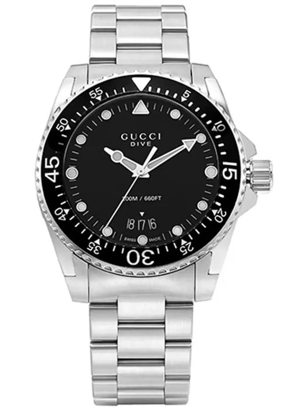 Dive 40 mm Metal Watch Silver - GUCCI - BALAAN 5