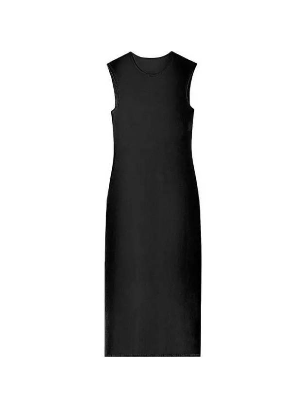 Women's Slim Round Neck Sleeveless Long Dress Black - JIL SANDER - BALAAN 2