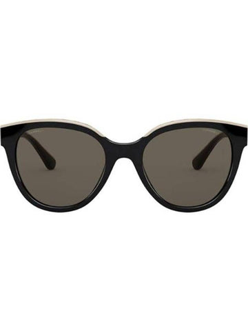 Eyewear Butterfly Acetate Sunglasses Grey Black - CHANEL - BALAAN 1