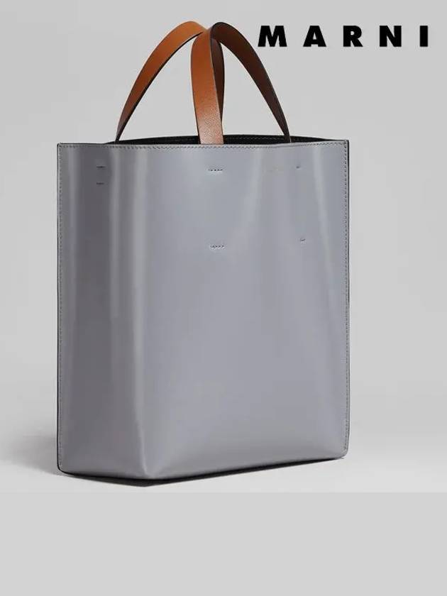 Museo Color Block Tote Bag Grey - MARNI - BALAAN 3