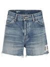 Skate Denim Shorts Blue - CELINE - BALAAN 2