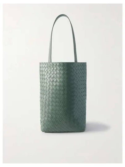 Intrecciato Small Calfskin Tote Bag Aloe - BOTTEGA VENETA - BALAAN 2