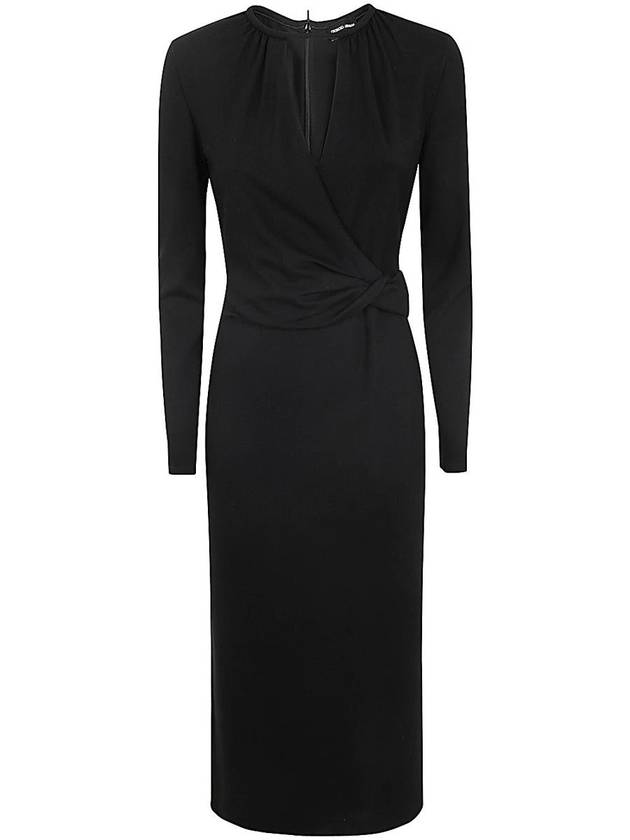 Giorgio Armani Crew Neck Midi Dress Clothing - GIORGIO ARMANI - BALAAN 1