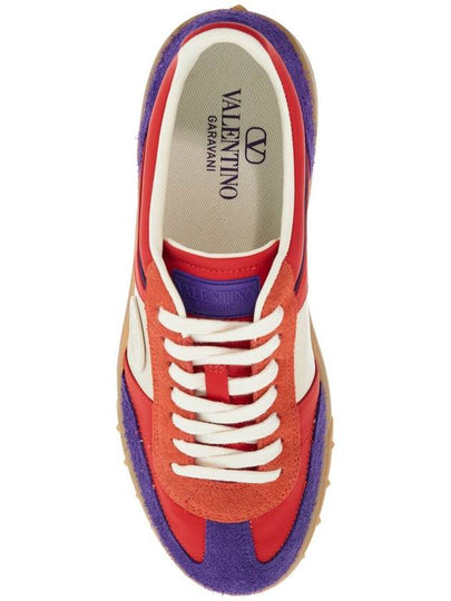 purple women's sneakers in polyester and suede - VALENTINO - BALAAN 2