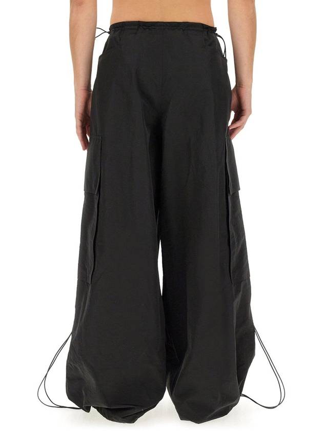 PA Monogram Parachute Pants PMCF026E23FAB001 1003 BLACK OFfwHITE B0170378951 - PALM ANGELS - BALAAN 4