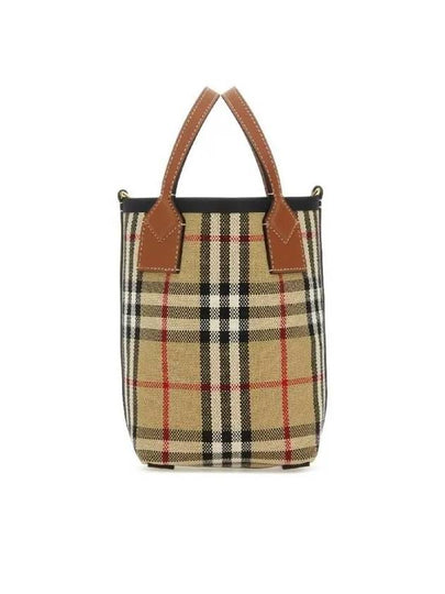 Mini London Tote Bag Archive Beige - BURBERRY - BALAAN 2