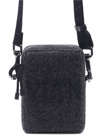 Men's VLTN Felt Cross Bag (1Y2B0943_EGA_7NJ_22F) - VALENTINO - BALAAN 1