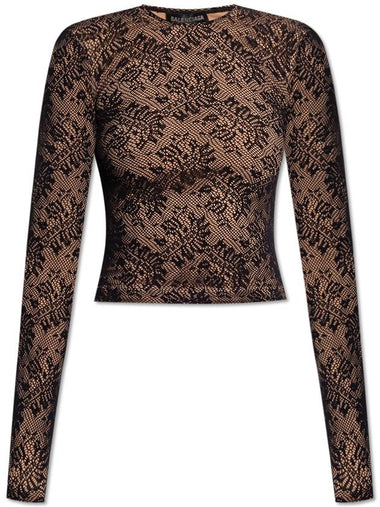 Balenciaga Lace Top, Women's, Black - BALENCIAGA - BALAAN 1