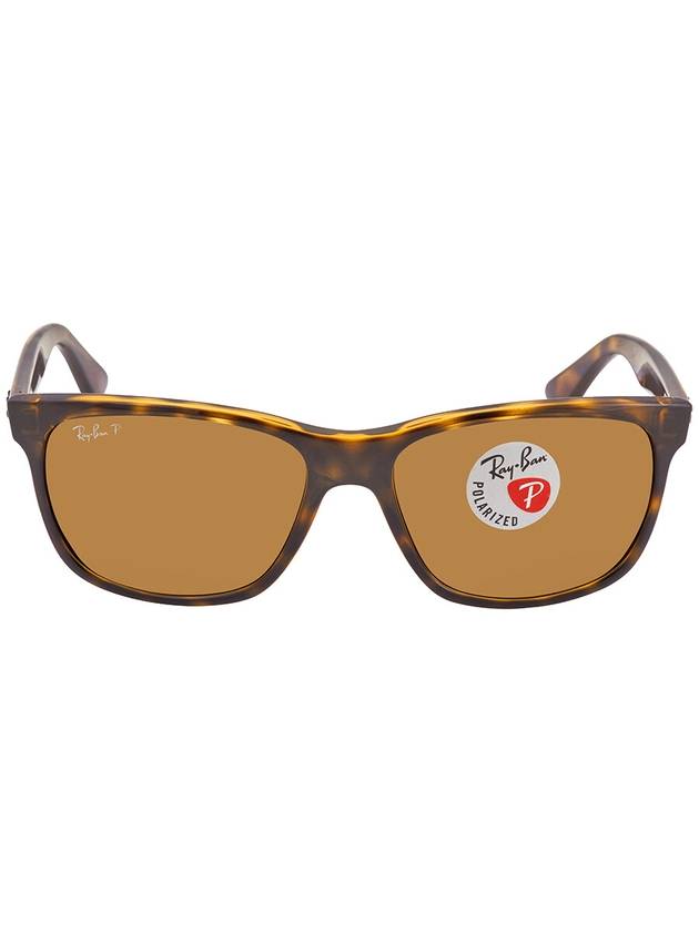 Ray Ban Polarized Brown Classic B-15 Square Unisex Sunglasses RB4181 710/83 57 - RAY-BAN - BALAAN 1