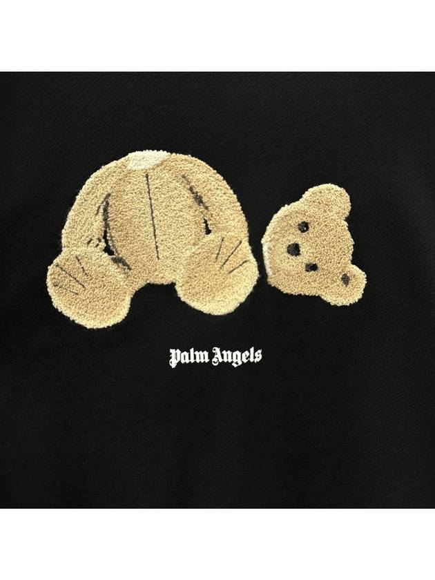 Men's Bear Print Sweatshirt Black - PALM ANGELS - BALAAN 4