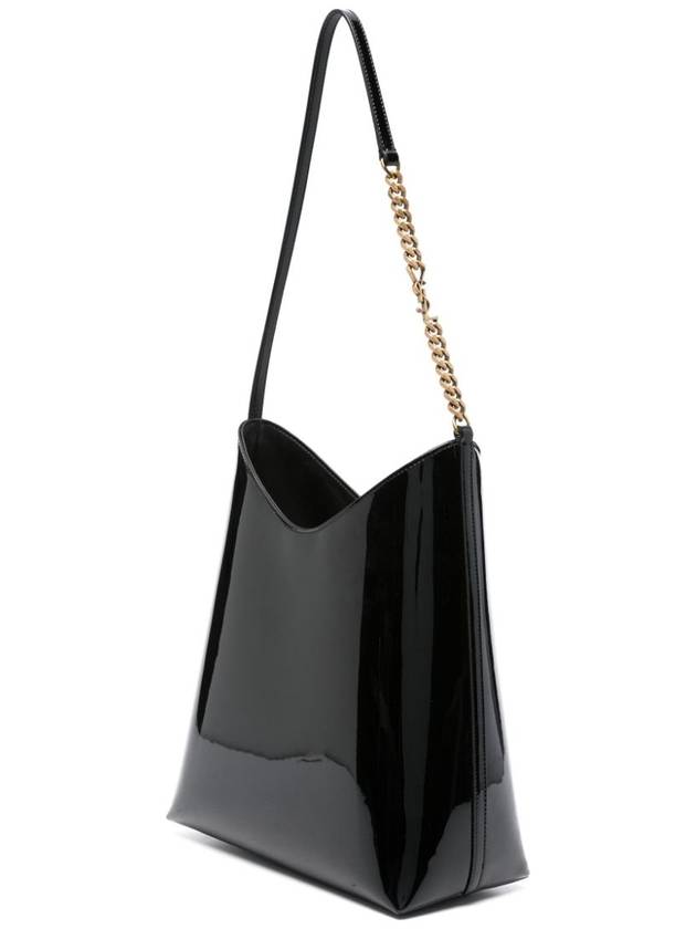 Rendez-Vous Patent Leather Shoulder Bag Black - SAINT LAURENT - BALAAN 4