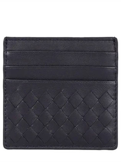 Intrecciato Weaving Card Wallet Navy - BOTTEGA VENETA - BALAAN 2