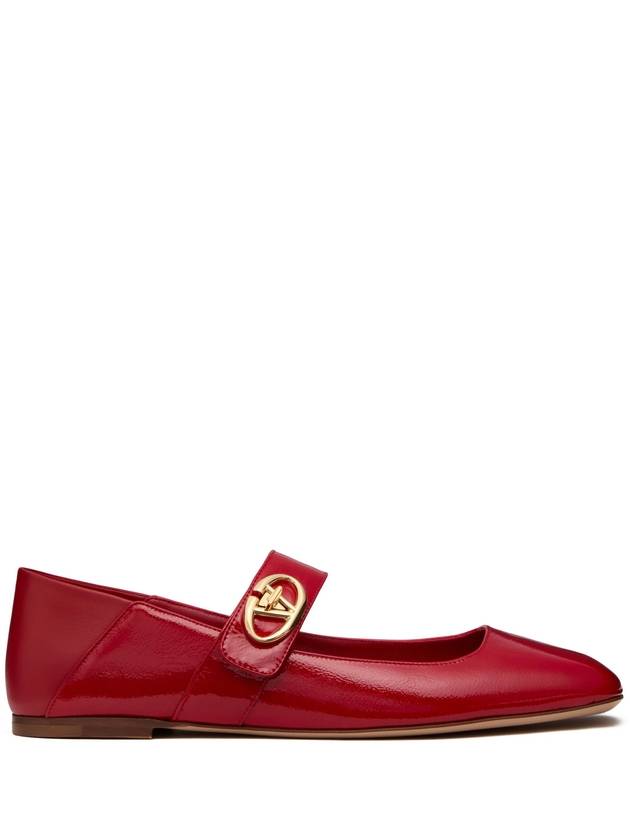 Valentino Garavani Flat shoes Red - VALENTINO - BALAAN 1