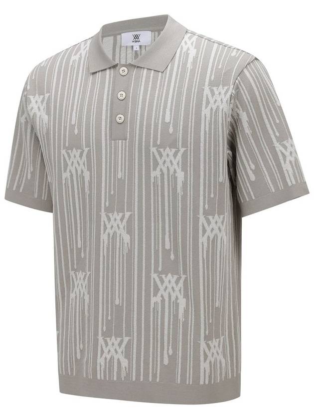 MEN RAIN LOGO SHORT SLEEVE SWEATERBE - ANEWGOLF - BALAAN 3