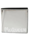 Logo Bifold Half Wallet Silver - ALEXANDER MCQUEEN - BALAAN 2