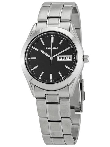 Seiko Essentials Quartz Black Dial Men's Watch SUR361 - SEIKO - BALAAN 1