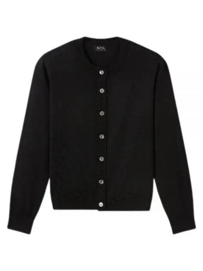 Marine Wool Cardigan Black - A.P.C. - BALAAN 2