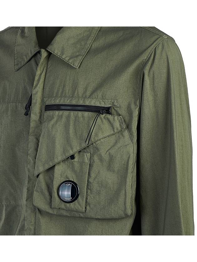 Tylon P Lens Overshirt Zip Up Jacket Green - CP COMPANY - BALAAN 6