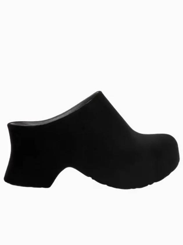 Terra Foam Clog Flocked Rubber Slip-Ons Black - LOEWE - BALAAN 2