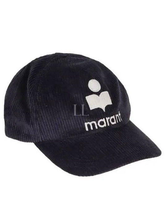 Tyron Embroidered Logo Corduroy Ball Cap Faded Night - ISABEL MARANT - BALAAN 2