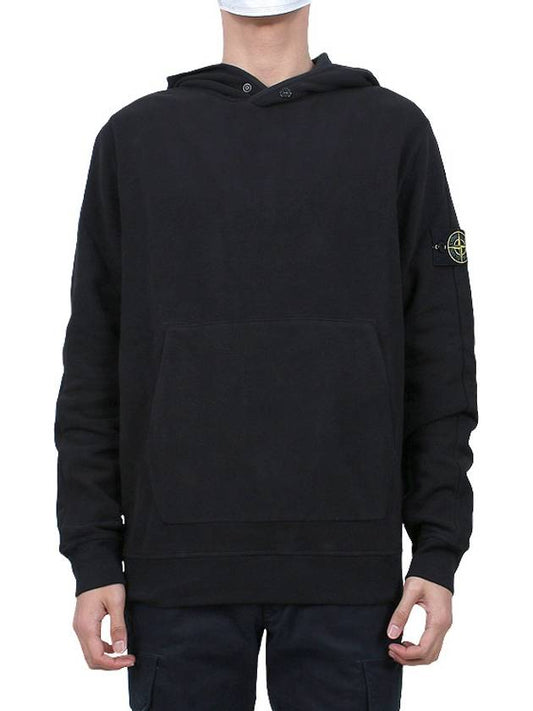 Compass Logo Patch Hoodie Black - STONE ISLAND - BALAAN 2